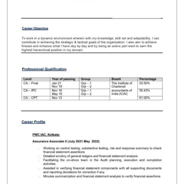 9575- Chartered Accountant Experienced