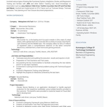 9625- Automation Test Engineer