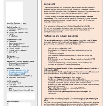 7747-Chartered Accountant Experienced