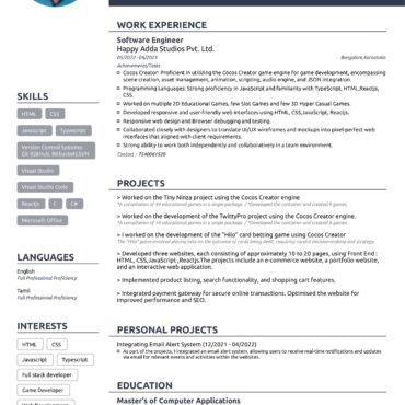 PRAVEEN M-Software Engineer