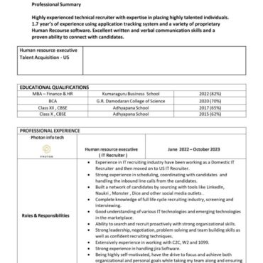 7289 - HR cum Recruitment and Admin Executive