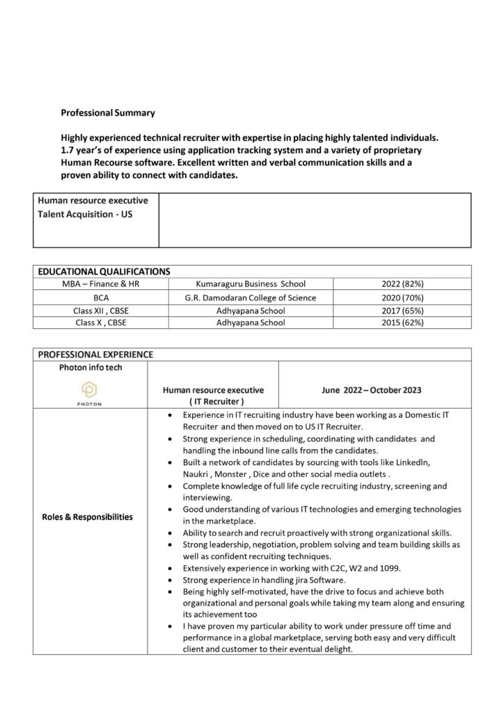 7289 - HR cum Recruitment and Admin Executive
