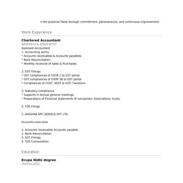 7226 - Chartered Accountant Experienced