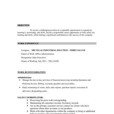 8018 - Territory Sales Officer