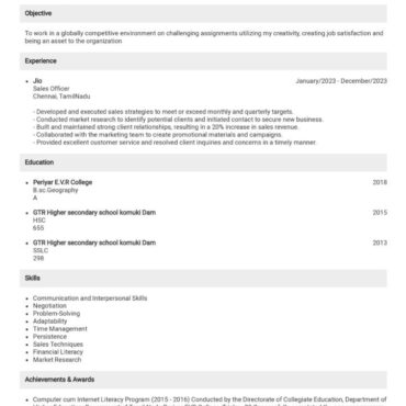 8059 -Territory Sales Officer
