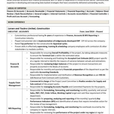 6362 - Chartered Accountant Experienced
