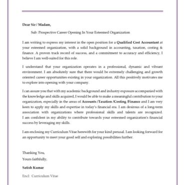6356 - CWA / CS Experienced