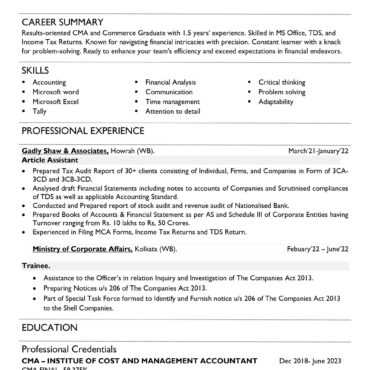 6844- Semi Qualified Professional