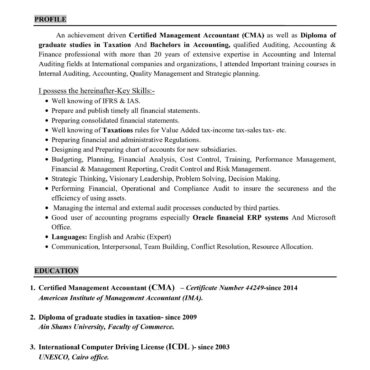 6694-CWA / CS Experienced