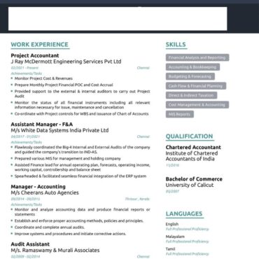 6345-Chartered Accountant Experienced