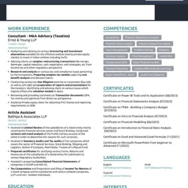 6581-Chartered Accountant Experienced