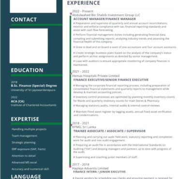 6578-Chartered Accountant Experienced