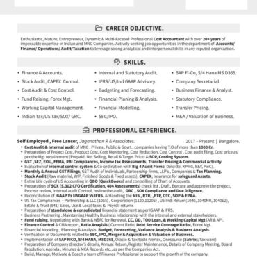 6859 - CWA / CS Experienced
