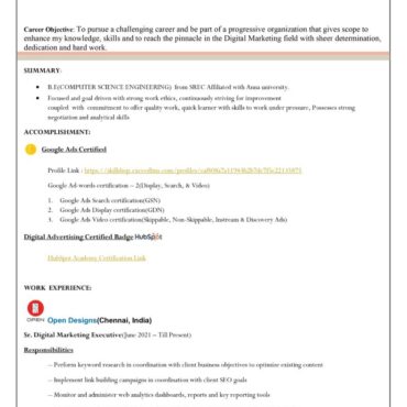 8107 - Digital Marketing Executive