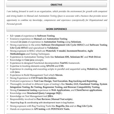 8160 - Software Test Engineer