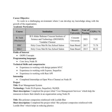 7311 - Mechanical Engineering
