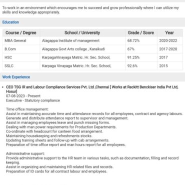 9188-HR cum Recruitment and Admin Executive