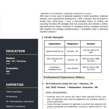 8270 - Business Administration Experienced