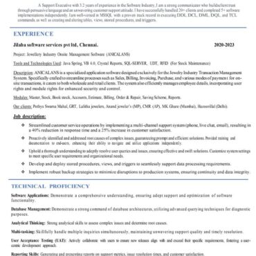 9417 -Customer Support Executive