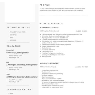 8254 - Junior Accountant