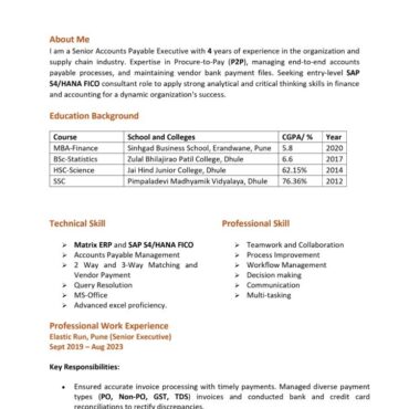 8302 - Business Administration Experienced