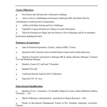 9171- HR cum Recruitment and Admin Executive