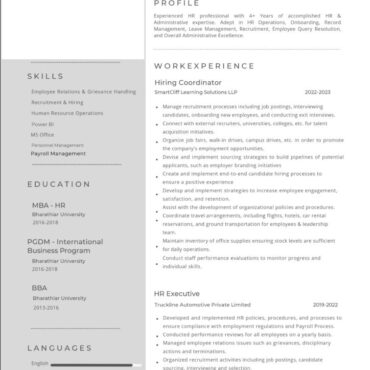 8329 - Business Administration Experienced