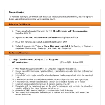 8390 - HR cum Recruitment and Admin Executive