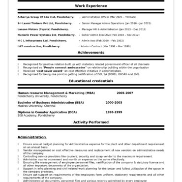 6225-HR cum Recruitment and Admin Executive