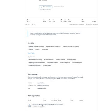 6278-Chartered Accountant Experienced