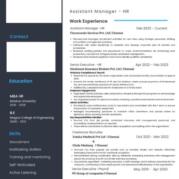 11540-HR cum Recruitment and Admin Executive
