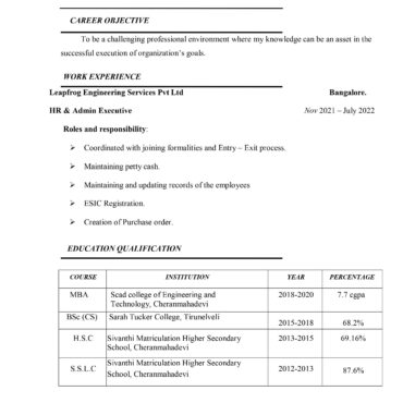 11560-HR Cum Recruitment and Admin Executive