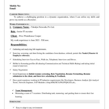 5451-HR cum Recruitment and Admin Executive