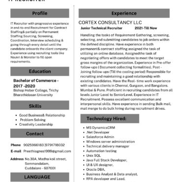 5437-HR cum Recruitment and Admin Executive
