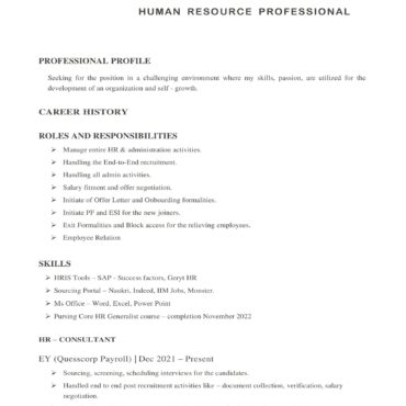 5431-HR cum Recruitment and Admin Executive