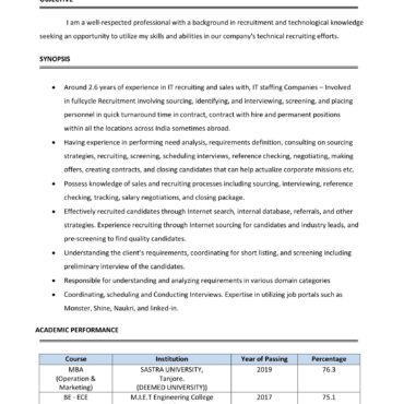 5423-HR cum Recruitment and Admin Executive
