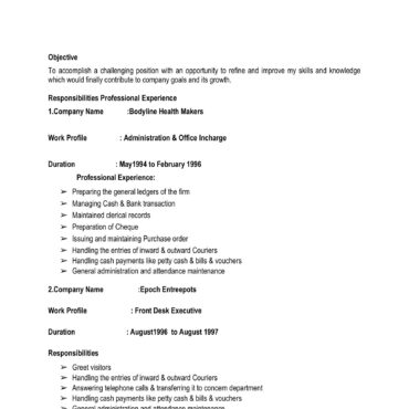 5347-HR cum Recruitment and Admin Executive