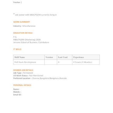 5228-Business Administration Experienced