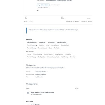 4944-Chartered Accountant Experienced