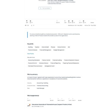 4937-Chartered Accountant Experienced