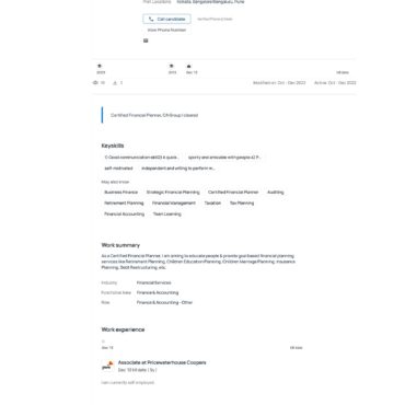 4934-Chartered Accountant Experienced