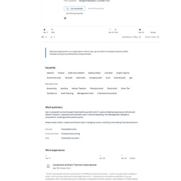 4926-Chartered Accountant Experienced