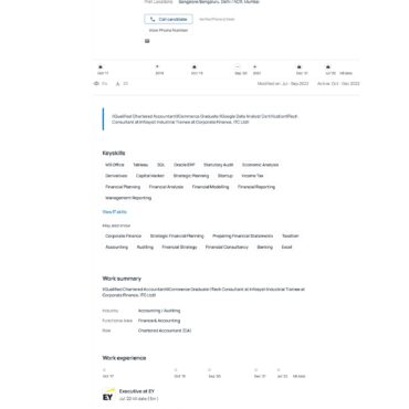 4923-Chartered Accountant Experienced