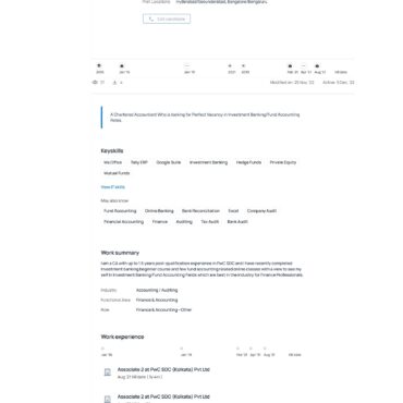 4922-Chartered Accountant Experienced