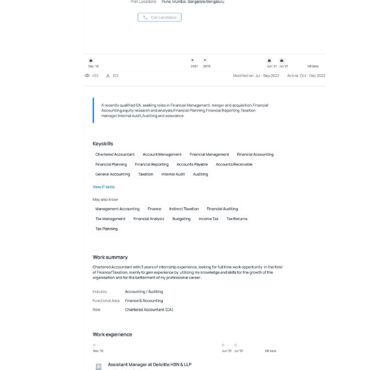 4914-Chartered Accountant Experienced