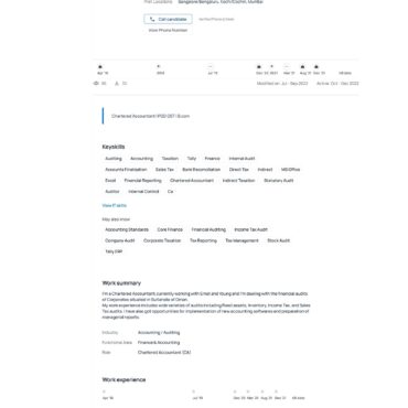 4909-Chartered Accountant Experienced