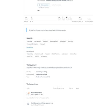 4907-Chartered Accountant Experienced