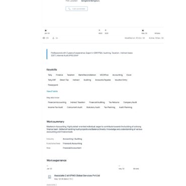 4905-Chartered Accountant Experienced