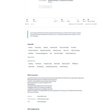 4902-Chartered Accountant Experienced