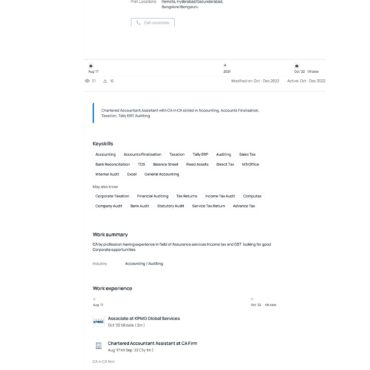 4901-Chartered Accountant Experienced